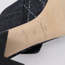 LOUIS VUITTON Sandals Denim 36 Blue LV Auth 204934M-9