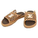 LOUIS VUITTON LV Waffles Sandals Rubber 6 LV Auth 204935M-1