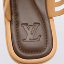LOUIS VUITTON LV Waffles Sandals Rubber 6 LV Auth 204935M-12