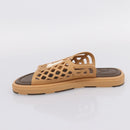 LOUIS VUITTON LV Waffles Sandals Rubber 6 LV Auth 204935M-14