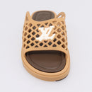 LOUIS VUITTON LV Waffles Sandals Rubber 6 LV Auth 204935M-21