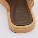 LOUIS VUITTON LV Waffles Sandals Rubber 6 LV Auth 204935M-22