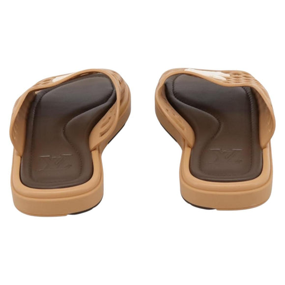 LOUIS VUITTON LV Waffles Sandals Rubber 6 LV Auth 204935M