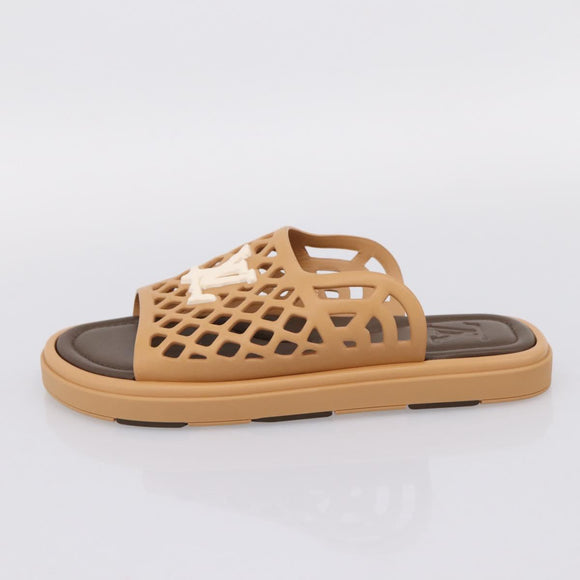 LOUIS VUITTON LV Waffles Sandals Rubber 6 LV Auth 204935M