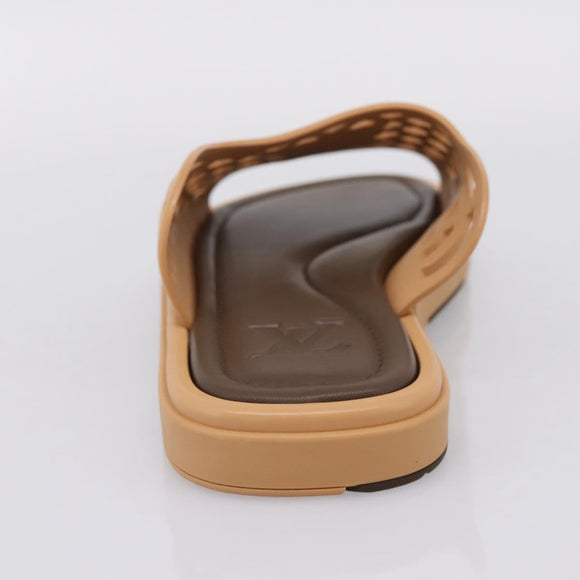 LOUIS VUITTON LV Waffles Sandals Rubber 6 LV Auth 204935M