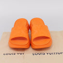 LOUIS VUITTON Pool 55 Sandals rubber Violet LV Auth 204936M-20