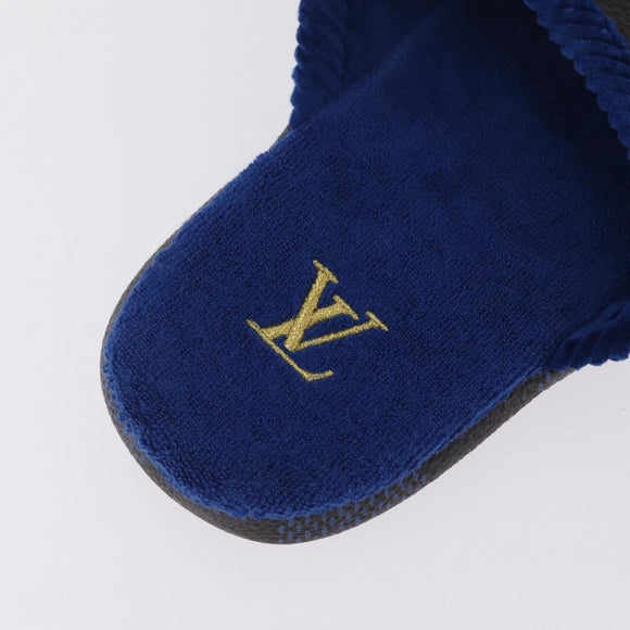 LOUIS VUITTON Damier LV Palace Line Mules pumps Blue LV Auth 204939M