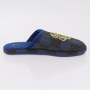 LOUIS VUITTON Damier LV Palace Line Mules pumps Blue LV Auth 204939M-18