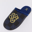 LOUIS VUITTON Damier LV Palace Line Mules pumps Blue LV Auth 204939M-20
