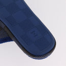 LOUIS VUITTON Damier LV Palace Line Mules pumps Blue LV Auth 204939M-22