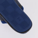 LOUIS VUITTON Damier LV Palace Line Mules pumps Blue LV Auth 204939M-8