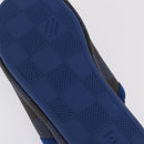 LOUIS VUITTON Damier LV Palace Line Mules pumps Blue LV Auth 204939M-9