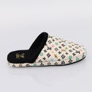 LOUIS VUITTON Monogram Craggy LV Palace Line Mules pumps White LV Auth 204940M-15