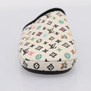 LOUIS VUITTON Monogram Craggy LV Palace Line Mules pumps White LV Auth 204940M-16
