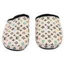 LOUIS VUITTON Monogram Craggy LV Palace Line Mules pumps White LV Auth 204940M-2