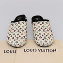LOUIS VUITTON Monogram Craggy LV Palace Line Mules pumps White LV Auth 204940M-24