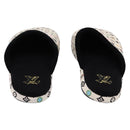 LOUIS VUITTON Monogram Craggy LV Palace Line Mules pumps White LV Auth 204940M-3