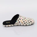 LOUIS VUITTON Monogram Craggy LV Palace Line Mules pumps White LV Auth 204940M-4