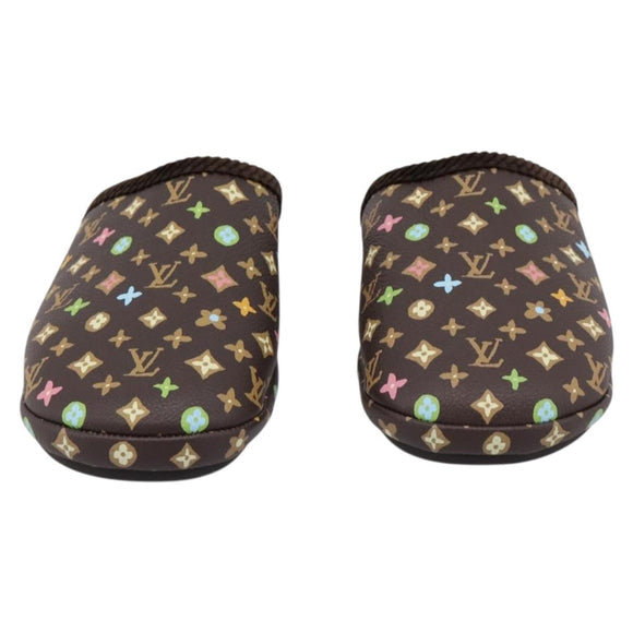 LOUIS VUITTON Monogram Craggy LV Palace Line Mules LV Auth 204941M