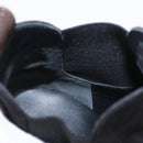 LOUIS VUITTON Short Boots Suede 40 Black LV Auth 204942M-16