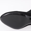 LOUIS VUITTON Short Boots Suede 40 Black LV Auth 204942M-26