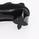 LOUIS VUITTON Short Boots Suede 40 Black LV Auth 204942M-28