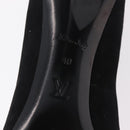 LOUIS VUITTON Short Boots Suede 40 Black LV Auth 204942M-29