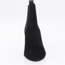 LOUIS VUITTON Short Boots Suede 40 Black LV Auth 204942M-30