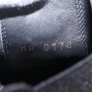 LOUIS VUITTON Short Boots Suede 40 Black LV Auth 204942M-38