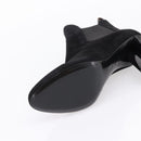 LOUIS VUITTON Short Boots Suede 37 Black LV Auth 204943M-8