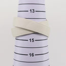 Christian Dior Bracelet Leather White Gold Auth 204946M-10