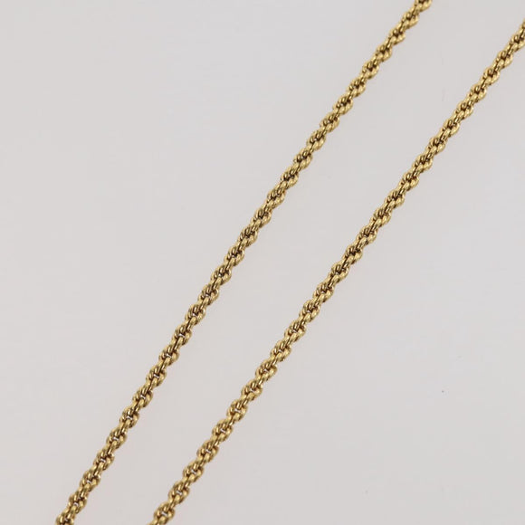 Christian Dior Necklace metal Gold Tone Auth 204947