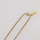 Christian Dior Necklace metal Gold Tone Auth 204947-12