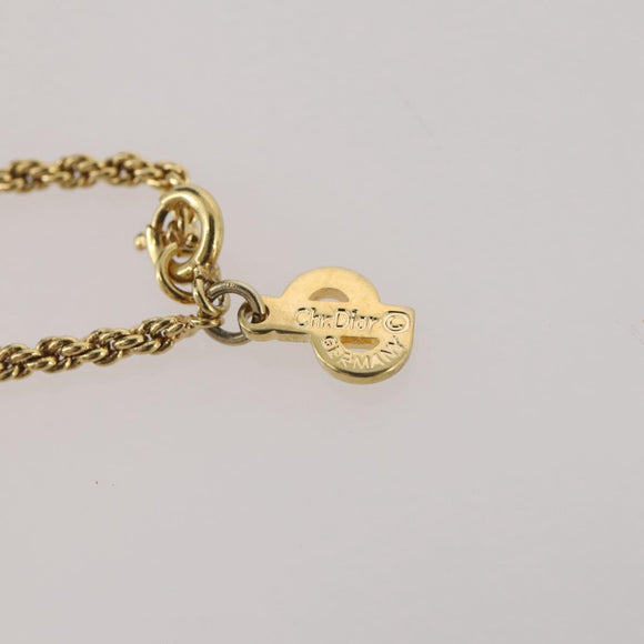 Christian Dior Necklace metal Gold Tone Auth 204947