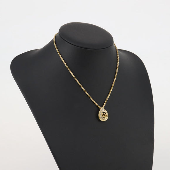 Christian Dior Necklace metal Gold Tone Auth 204947