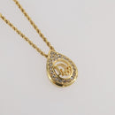 Christian Dior Necklace metal Gold Tone Auth 204947-3