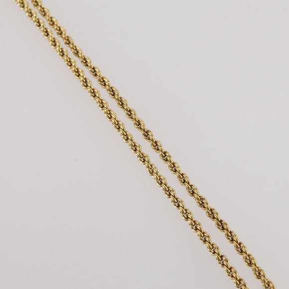 Christian Dior Necklace metal Gold Tone Auth 204947