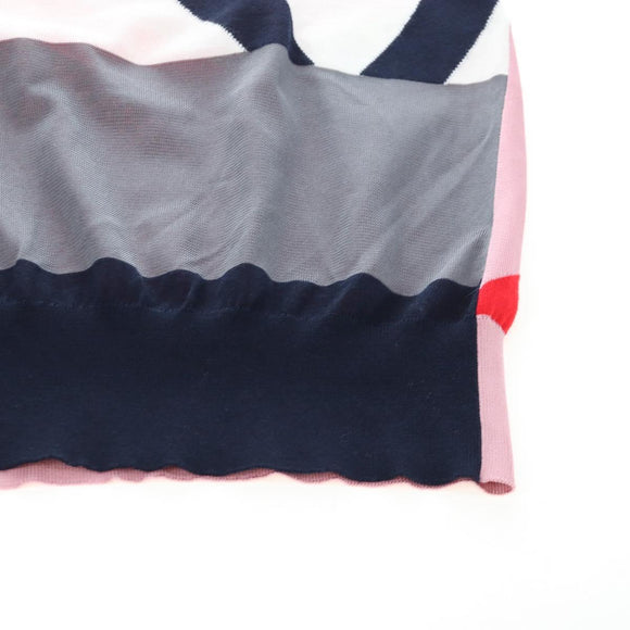 LOUIS VUITTON Short Sleeved T Shirt Knitted Fabrics S Navy LV Auth 204948M