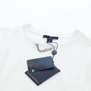 LOUIS VUITTON T Shirt Cotton S White LV Auth 204950M-16