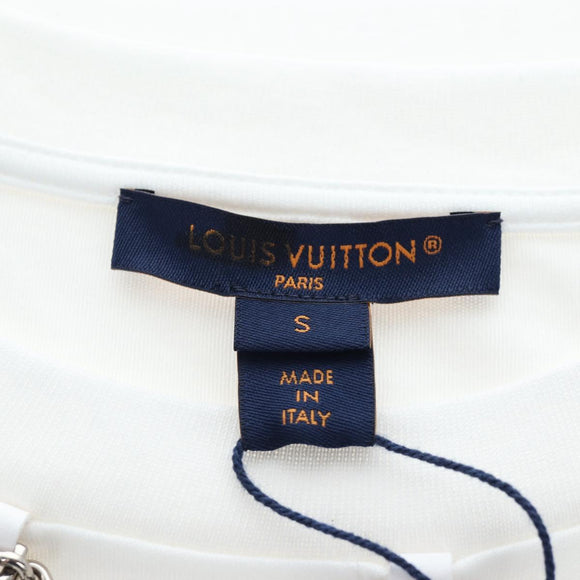 LOUIS VUITTON T Shirt Cotton S White LV Auth 204950M