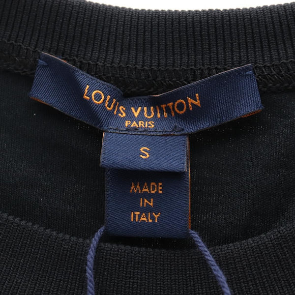 LOUIS VUITTON Short-sleeved T-shirt Silk S White LV Auth 204952M