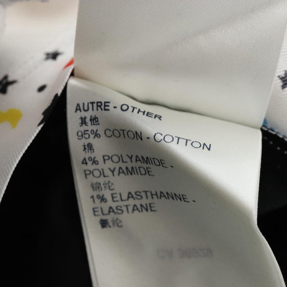 LOUIS VUITTON Short-sleeved T-shirt Silk S White LV Auth 204952M