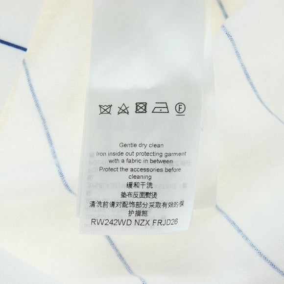 LOUIS VUITTON Sleeveless Top Cotton XS White LV Auth 204954M
