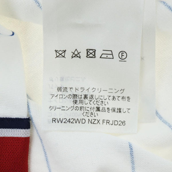 LOUIS VUITTON Sleeveless Top Cotton XS White LV Auth 204954M