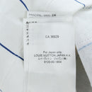 LOUIS VUITTON Sleeveless Top Cotton XS White LV Auth 204954M-14