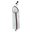 LOUIS VUITTON Sleeveless Top Cotton XS White LV Auth 204954M-4