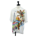 LOUIS VUITTON Shirt Rayon 34 Multicolor LV Auth 204956M-1