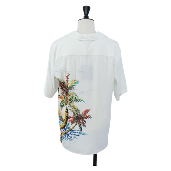 LOUIS VUITTON Shirt Rayon 34 Multicolor LV Auth 204956M