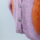 LOUIS VUITTON Cardigan Wool L Pink LV Auth 204957M-10