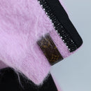 LOUIS VUITTON Cardigan Wool L Pink LV Auth 204957M-11